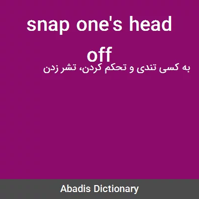 معنی snap one